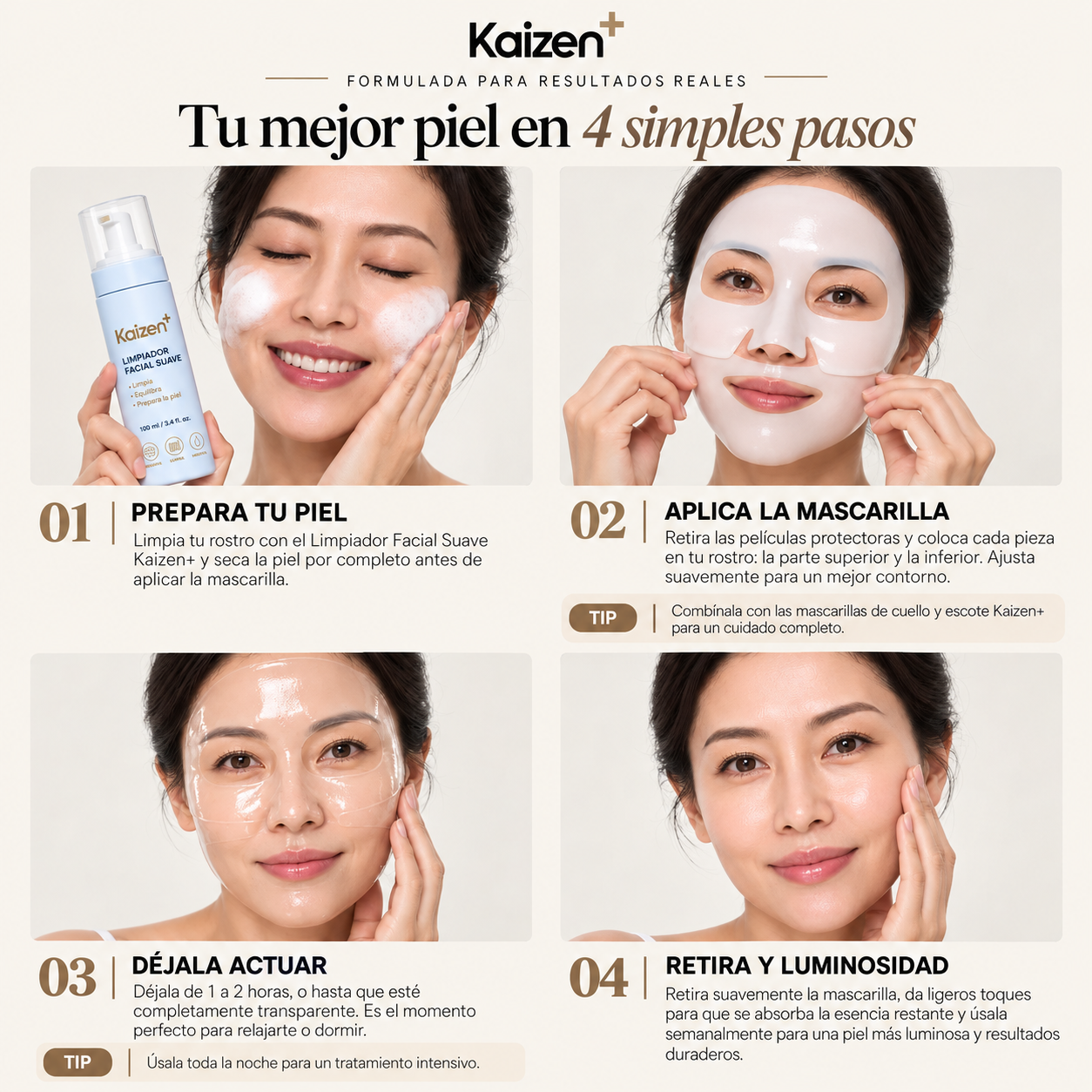 Mascarilla Hidrogel Colágeno 3D Reafirmante